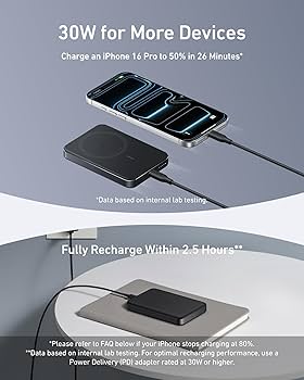 Amazon.com: Anker MagGo Power Bank, Ultra-Slim 10,000mAh
